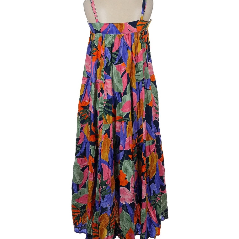 Anthropology Abel The Label Colorful Floral Maxi Dress